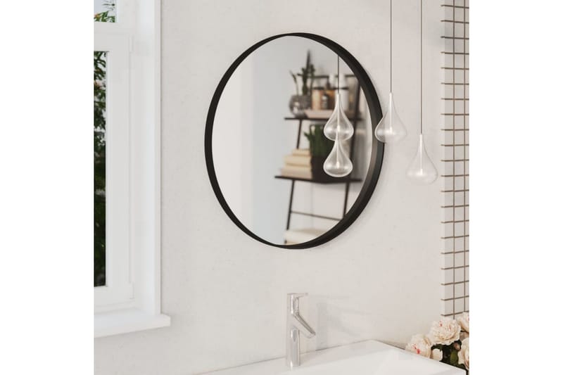 vægspejl 60 cm sort - Sort - Boligtilbehør - Spejle - Entréspejl