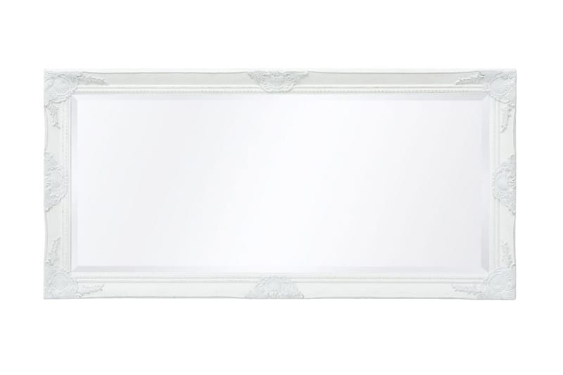 Vægspejl Barok-Stil 120 X 60 Cm Hvid - Hvid - Boligtilbehør - Spejle - Vægspejl