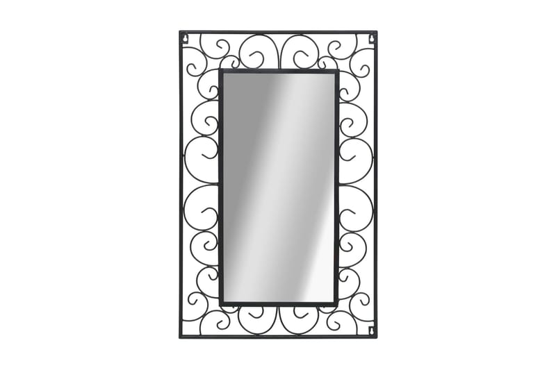 Vægspejl Rektangulært 50 X 80 Cm Sort - Sort - Boligtilbehør - Spejle - Entréspejl