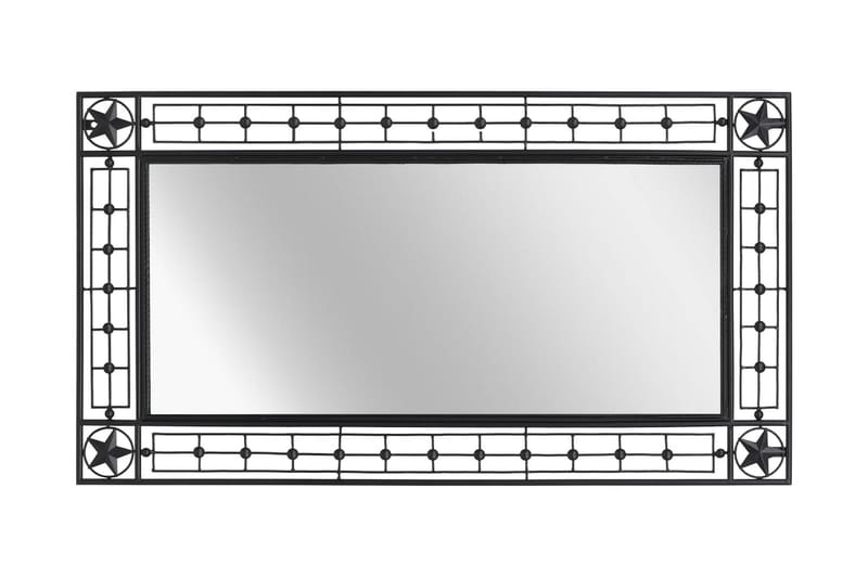 Vægspejl Rektangulært 60 X 110 Cm Sort - Sort - Boligtilbehør - Spejle - Entréspejl