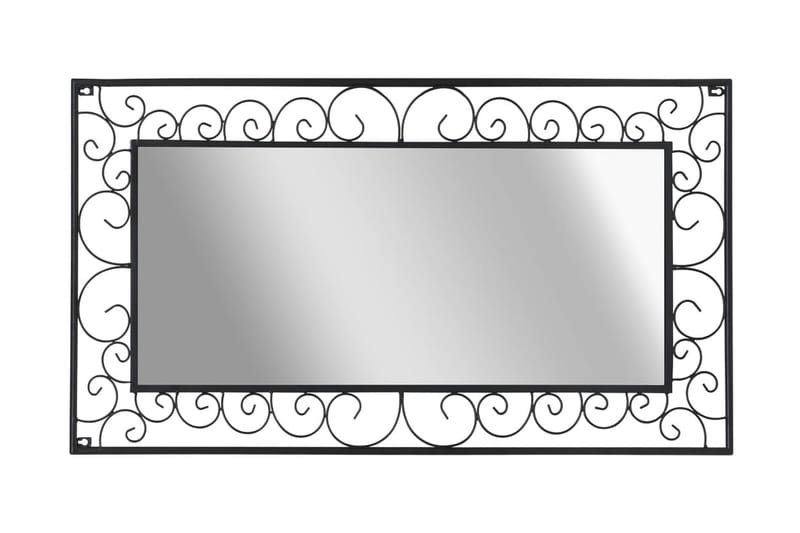 Vægspejl Rektangulært 60 X 110 Cm Sort - Sort - Boligtilbehør - Spejle - Vægspejl