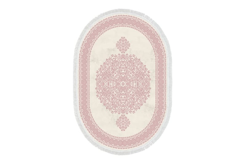 Alanur Home Tæppe 120x180 cm - Bleg lyserød/Cremehvid - Boligtilbehør - Tæpper - Små tæpper