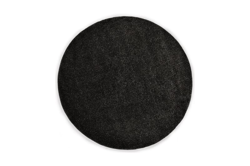shaggy tæppe 120 cm antracitgrå - Boligtilbehør - Tæpper - Runde tæpper