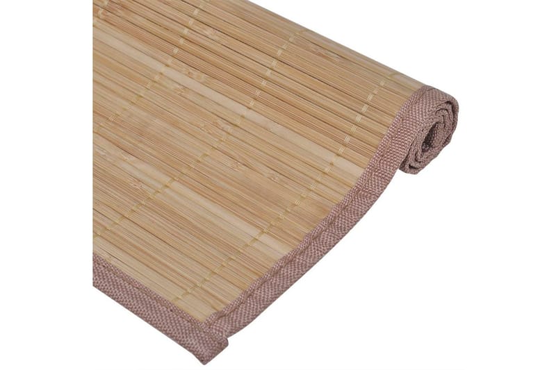 6 Bambusdækkeservietter 30 X 45 Cm Brun - Brun - Boligtilbehør - Tekstiler - Køkkentekstiler