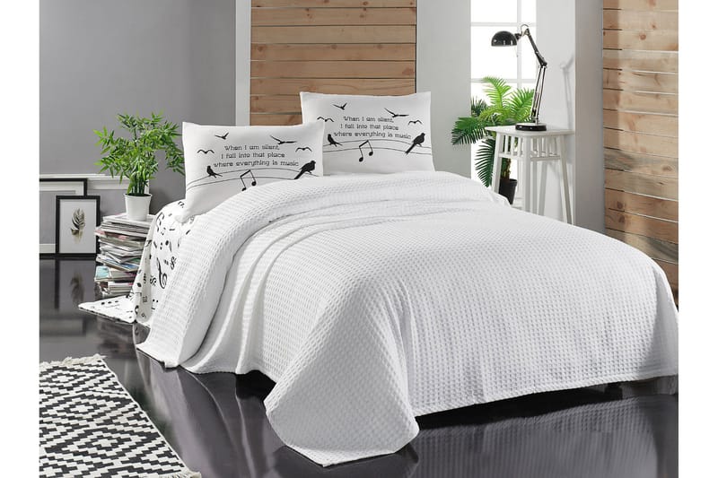 Eponj Home Sengetæppe - Hvid - Boligtilbehør - Tekstiler - Sengetøj
