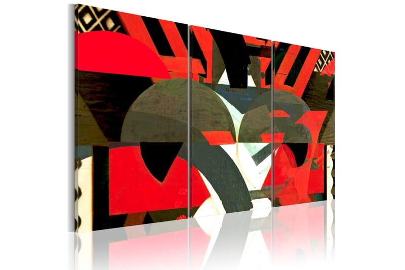 Billede Pattern of abstract forms 90x60 - Fås i flere størrelser - Boligtilbehør - Vægdekoration - Billeder på lærred