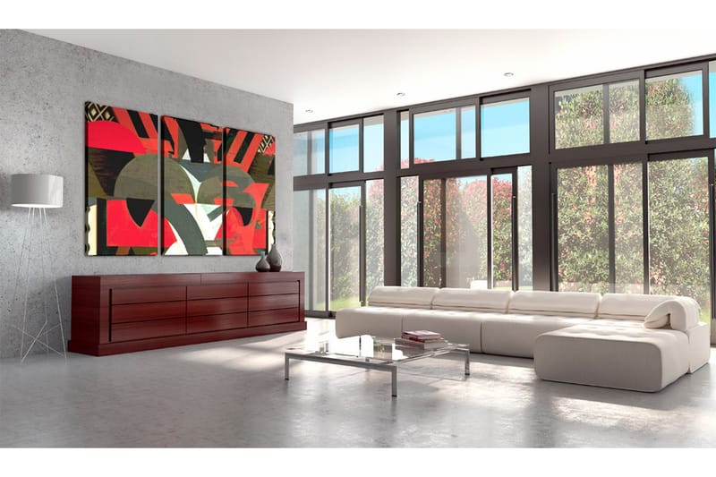 Billede Pattern of abstract forms 90x60 - Fås i flere størrelser - Boligtilbehør - Vægdekoration - Billeder på lærred