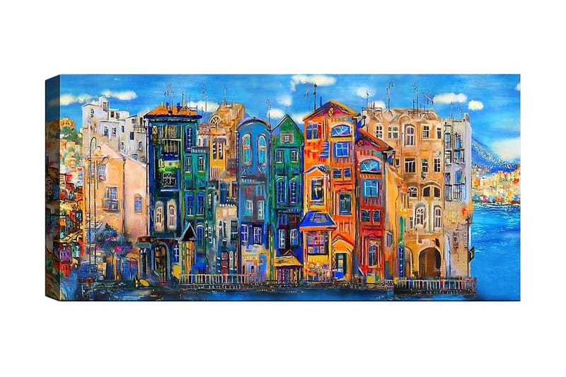 Canvasbillede YTY Buildings & Cityscapes Flerfarvet - 120x50 cm - Boligtilbehør - Vægdekoration - Billeder på lærred