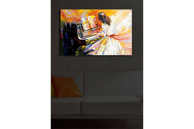 Dekorativt Canvas Maleri LED-belysning - Flerfarvet - Boligtilbehør - Vægdekoration - Billeder på lærred
