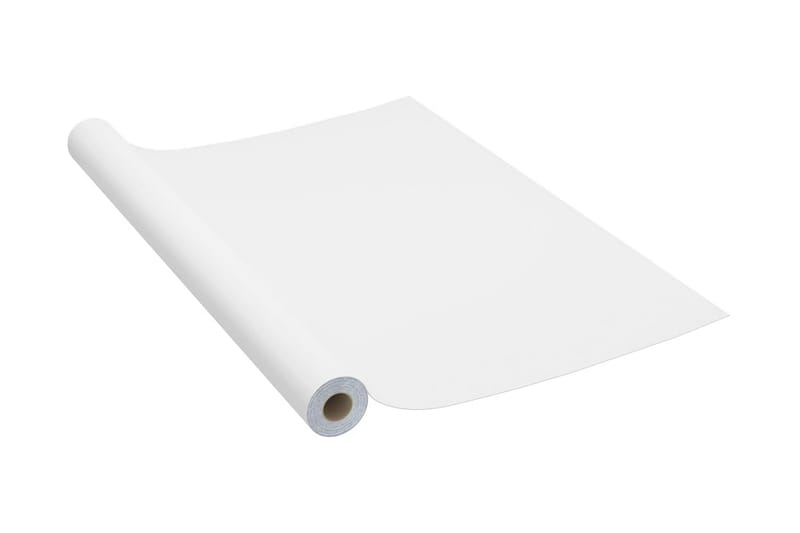 selvklæbende folie til møbler 500x90 cm PVC hvid - Hvid - Boligtilbehør - Vægdekoration - Klæbefolie - Vinduesfolie