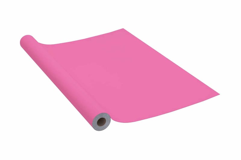 selvklæbende folie til møbler 500x90 cm PVC pink højglans - Lyserød - Boligtilbehør - Vægdekoration - Klæbefolie