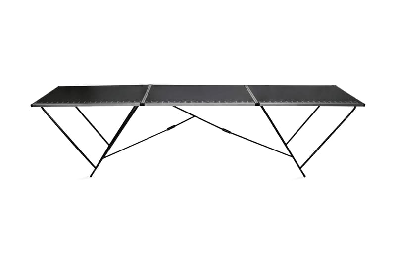 klapbord til tapetsering MDF og aluminium 300x60x78 cm - Sort - Boligtilbehør - Vægdekoration - Tapeter - Tilbehør til tapet - Tapetbord