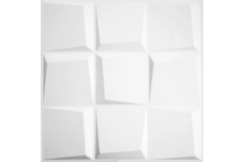 WallArt 3D vægpaneler kubeformer 12 stk. GA-WA21 - Hvid - Hus & renovering - Byggeri - Gulv, væg & tag - Gulv & vægbeklædning - Vægplader