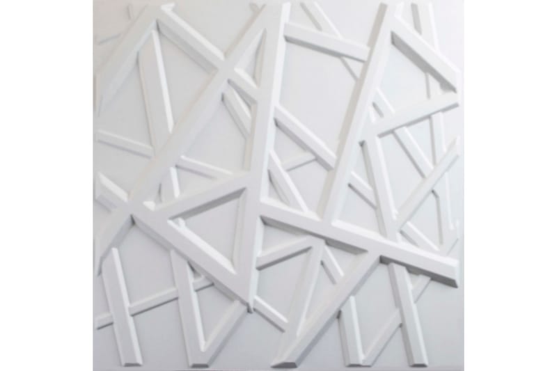 WallArt 3D-vægpaneler Olivia 12 stk. GA-WA26 - Hvid - Boligtilbehør - Vægdekoration