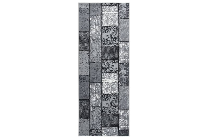 tæppeløber 100x200 cm med blokmønster BCF grå - Grå - Boligtilbehør - Tæpper - Trappetrins tæpper