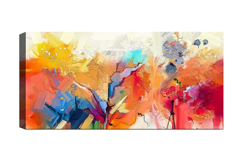 Canvasbillede YTY Abstract & Fractals Flerfarvet - 120x50 cm - Boligtilbehør - Vægdekoration - Billeder på lærred