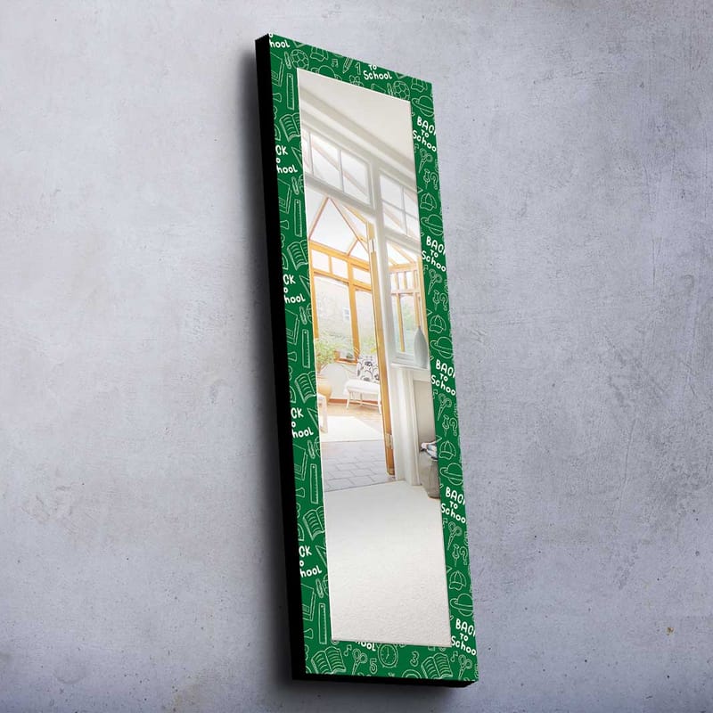 Denisova Dekorativt spejl 40x120 cm jul - Spejlglas / stof / flerfarvet - Boligtilbehør - Vægdekoration - Spejle