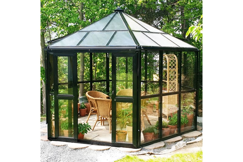 Orangeri 10m² - Sekskantet drivhus af høj kvalitet - Have - Havearbejde & dyrkning - Drivhuse - Orangeri