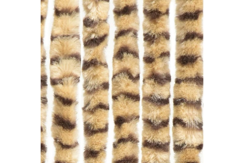 Insektgardin 90x220 cm chenille beige og brun - Beige - Have - Havedekoration & havemiljø - Myggenet