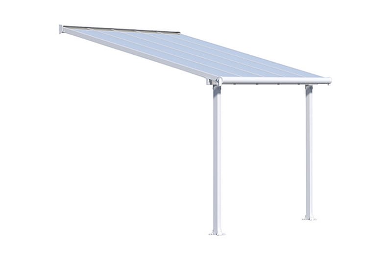 gop Olympia 16 mm grå 3 x 5,46 m - Have - Udendørs miljø - Havedekoration - Entrétag & skærmtag