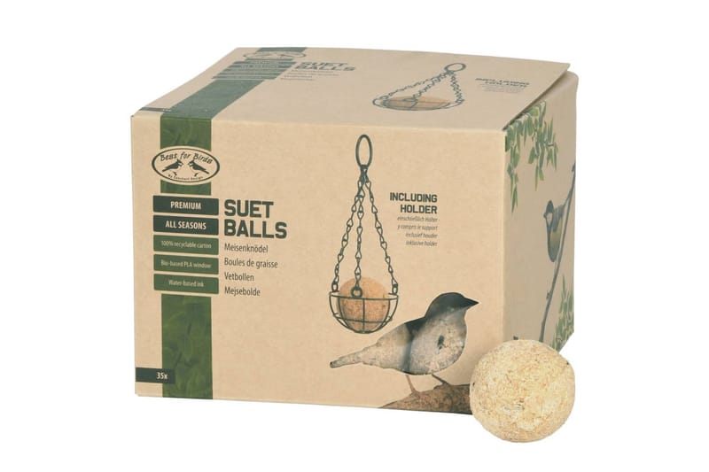 Esschert Design mejsebolde til helårsfodring med holder - Have - Udendørs miljø - Havedekoration - Fuglebræt & fuglehuse