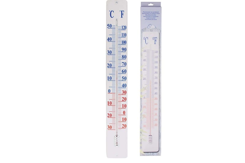 Esschert Design termometer TH9 på vægplade, 90 cm - Have - Udendørs miljø - Havedekoration - Regn & temperatur - Udendørstermometer