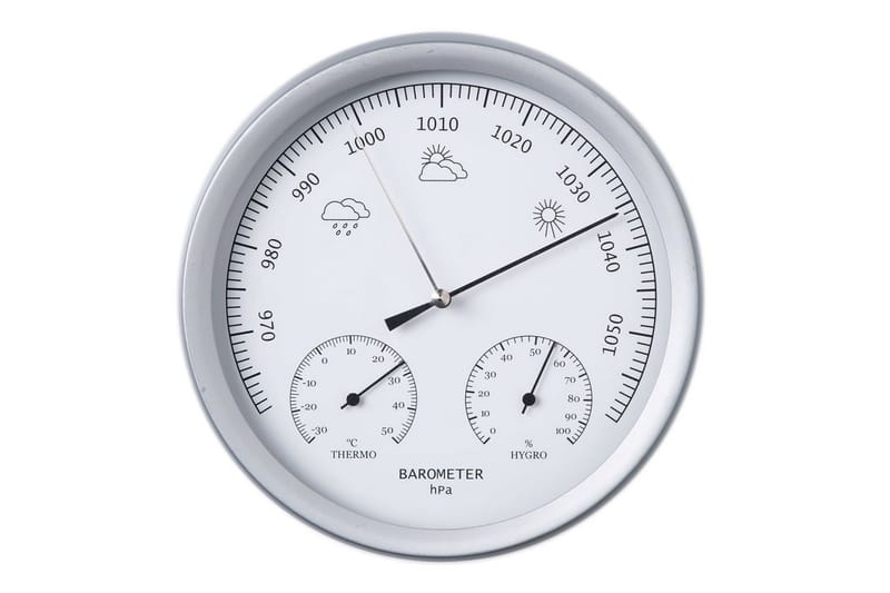 Nature 3-i-1 barometer med termo- og hygrometer 20 cm 608008 - Have - Udendørs miljø - Havedekoration - Regn & temperatur - Udendørstermometer