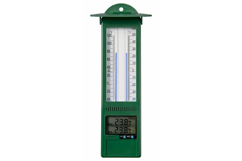 Nature min./maks. udendørstermometer digitalt 9,5x2,5x24 cm - Have - Udendørs miljø - Havedekoration - Regn & temperatur - Udendørstermometer