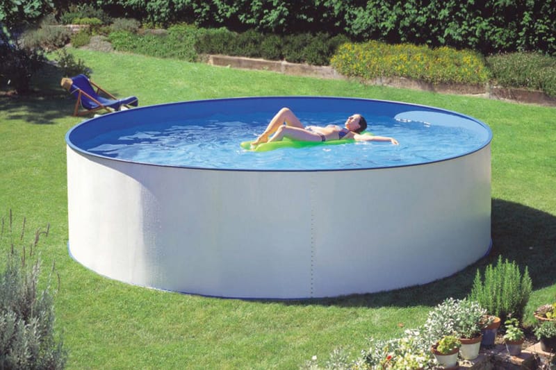 Almeria Premium Fritstående pool - Ø350 cm - Have - Udendørsbad - Pool - Fritstående pool