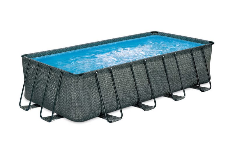 OUTTECH Premium FRAME Pool, PVC/Stål, 549x274x132, rektangul - Grå - Have - Udendørsbad - Pool - Fritstående pool