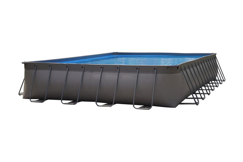 OUTTECH Premium Pool, Stål/PVC, 946x580x132 cm, rektangulær - Grå - Have - Udendørsbad - Pool - Fritstående pool