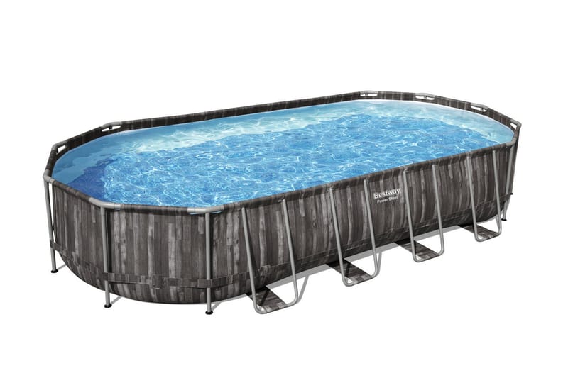 Power Steel Pool - Grå - Have - Udendørsbad - Pool - Fritstående pool