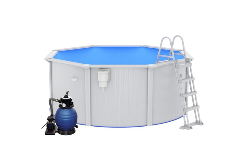 swimmingpool med sandfilterpumpe og poolstige 300x120 cm - Have - Udendørsbad - Pool - Fritstående pool