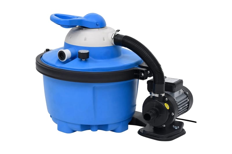 sandfilterpumpe 385x620x432 mm 200 W 25 l blå og sort - Have - Udendørsbad - Poolrengøring - Cirkulationspumpe & pool pumpe