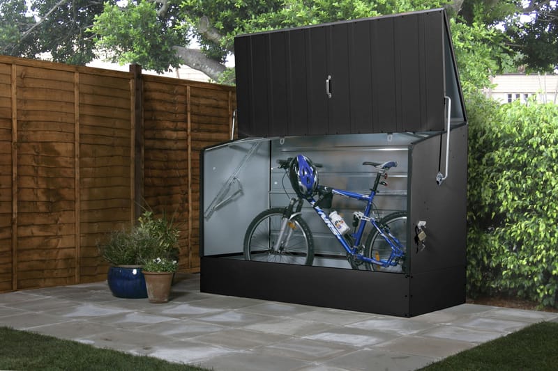 Opbevaringsboks Gop Bicycle store antracit - L 196 x B 89 x H 133 cm - Have - Udendørs opbevaring - Redskabsskur