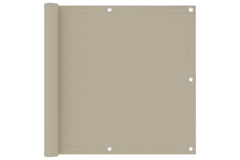 altanafskærmning 90x300 cm oxfordstof beige - Beige - Havemøbler - Balkon - Sikkerhed & læhegn balkon - Altanafskærmning
