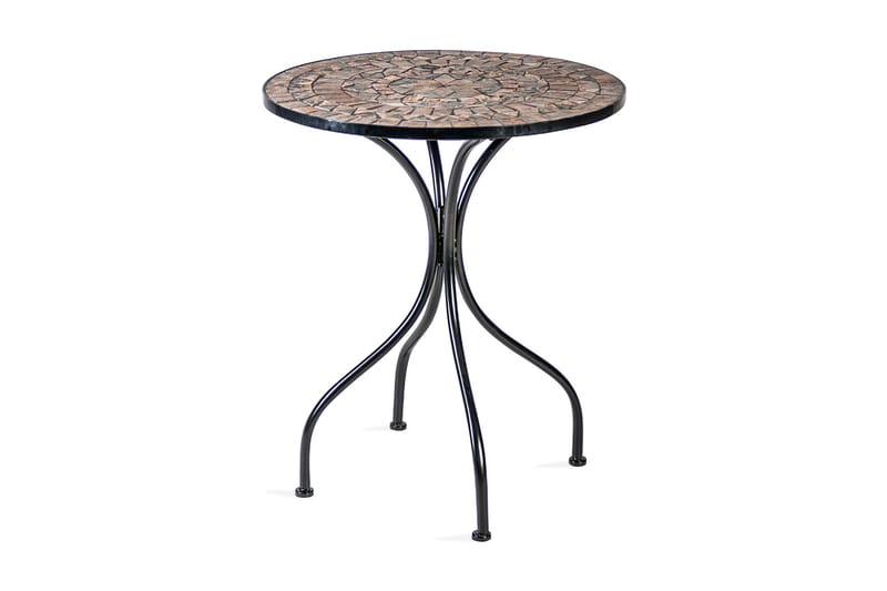 Bord MOSAIC D60xH70cm MOSAIC top: Mørkegrå/ brun - Havemøbler - Havebord - Caféborde