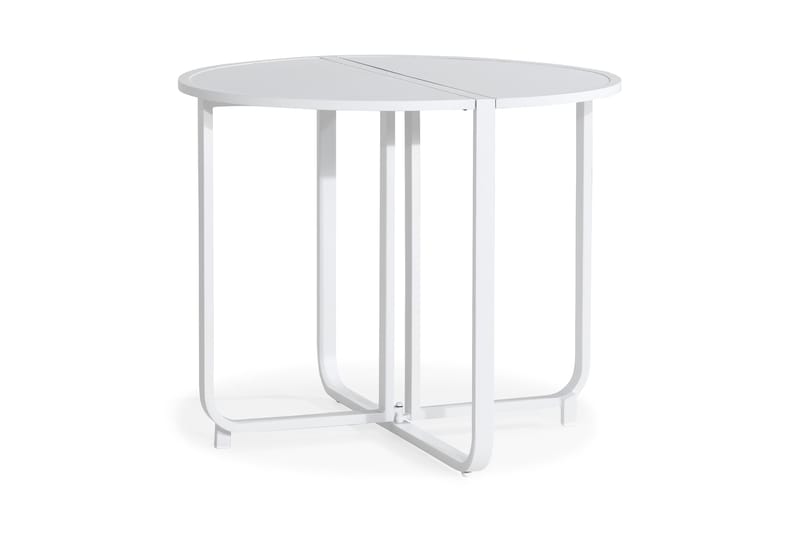 Flippy Cafébord 90 cm Rundt - Hvid - Havemøbler - Havebord - Cafebord