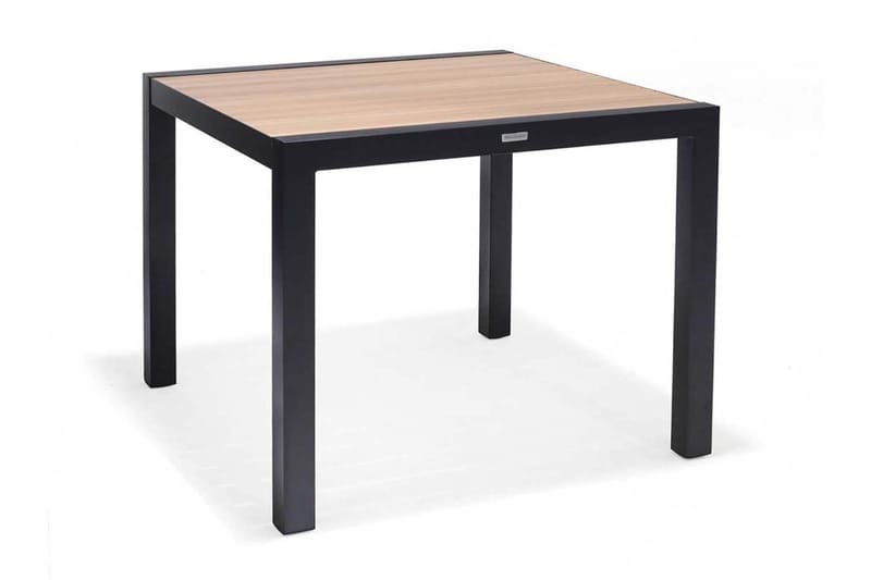 Panama Cafébord 92 cm - Sort/Gul - Havemøbler - Havebord - Caféborde