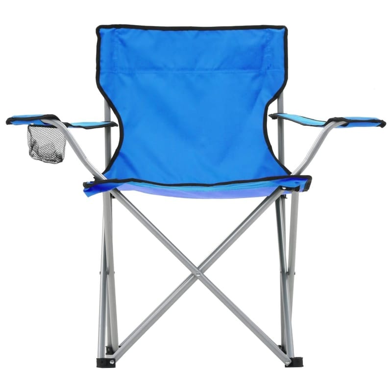 Campingbord Og -Stolesæt 3 Dele Blå - Blå - Sport & fritid - Camping & vandring - Campingmøbler
