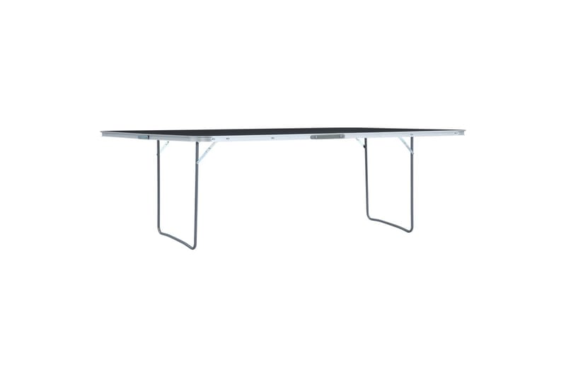 foldbart campingbord 240 x 60 cm aluminium grå - Grå - Havemøbler - Havebord - Campingborde