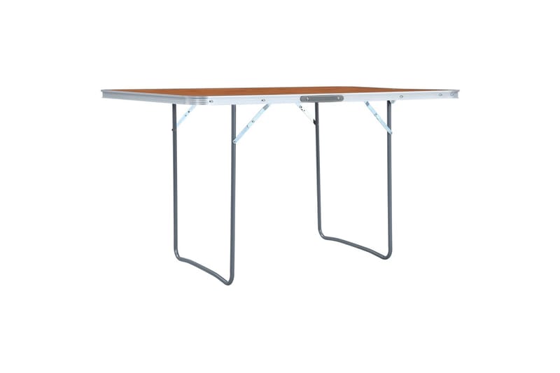 foldbart campingbord aluminium 180 x 60 cm - Brun - Havemøbler - Havebord - Campingborde