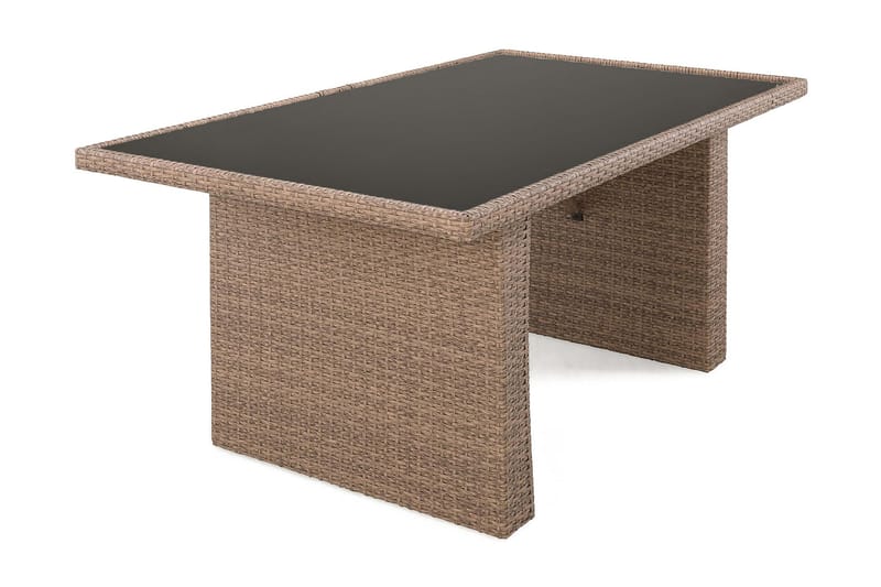James Bord 85x145 cm - Sand/Glas - Havemøbler - Havebord - Loungeborde & Sofaborde udendørs