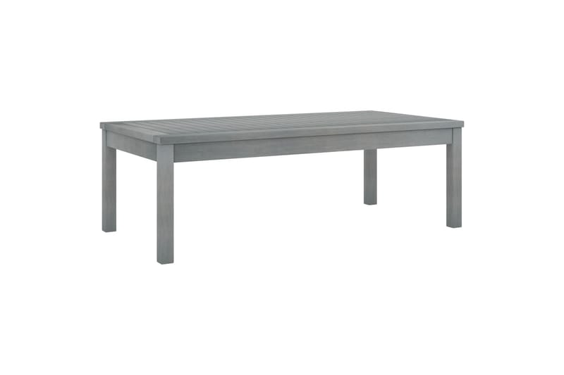 Sofabord 100x50x33 cm massivt akacietræ grå - Grå - Havemøbler - Havebord - Loungeborde & Sofaborde udendørs