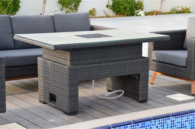 Spisebord - Grå - Havemøbler - Havebord - Loungeborde & Sofaborde udendørs