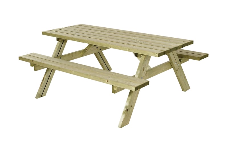 Gudrun Picnicbord med Bænk - Træ - Havemøbler - Havebord - Picnicbord