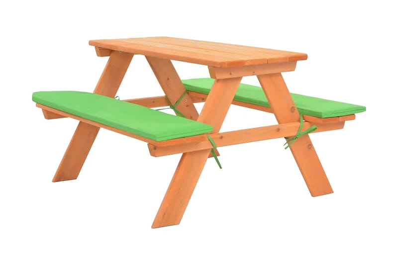 Picnicbord m Bænke Til Børn 89 X 79 X 50 Cm Gran - Brun - Havemøbler - Havebord - Picnicbord