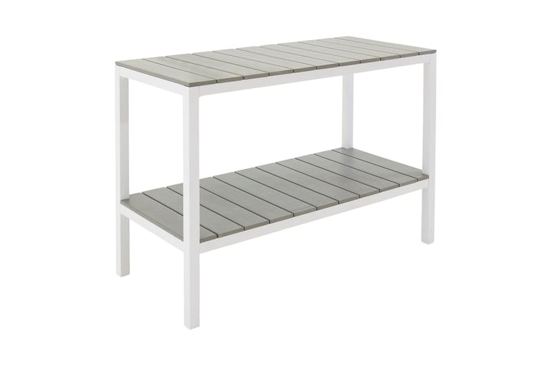 Parma Reol 125x55 cm Hvid - Venture Home - Havemøbler - Havebord - Sidebord