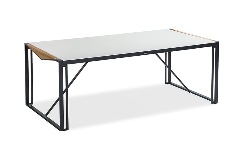 Östermalm Spisebord 200x100 cm - Sort - Havemøbler - Havebord - Spisebord & havebord