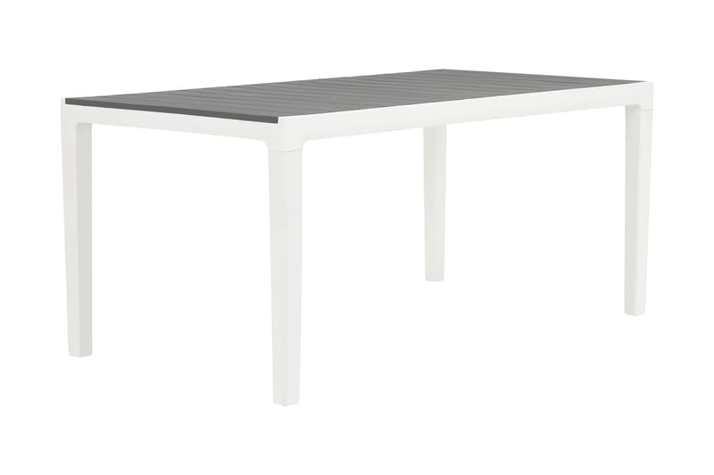 Agadir Spisebord 160x90 cm - Grå/Hvid - Havemøbler - Havebord - Spisebord